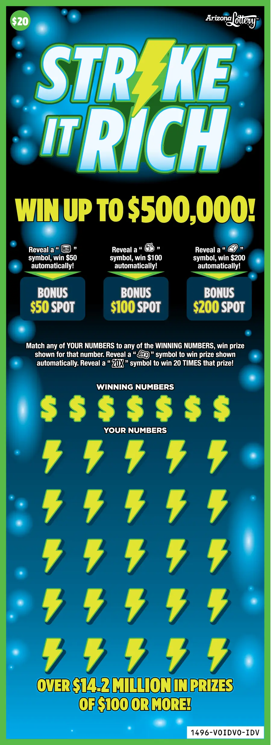Strike It Rich Arizona scratcher ticket