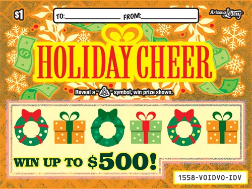 Holiday Cheer Arizona scratcher ticket