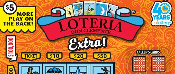LOTERIA™ Extra! California scratcher ticket