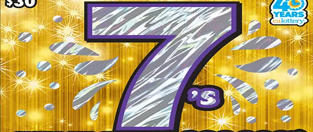 7's California scratcher ticket