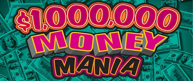 $1,000,000 Money Mania California scratcher ticket
