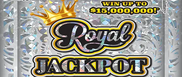 Royal Jackpot California scratcher ticket