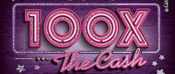 100X The Cash California scratcher ticket