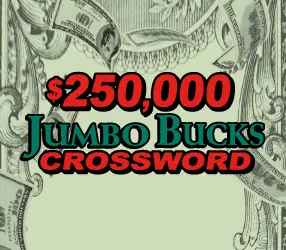$250,000 JUMBO BUCKS CROSSWORD Colorado scratch game ticket