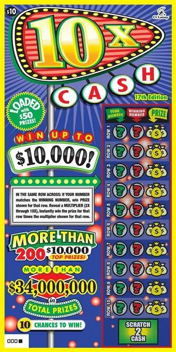 10X CASH 17TH EDITION Connecticut scratch game ticket