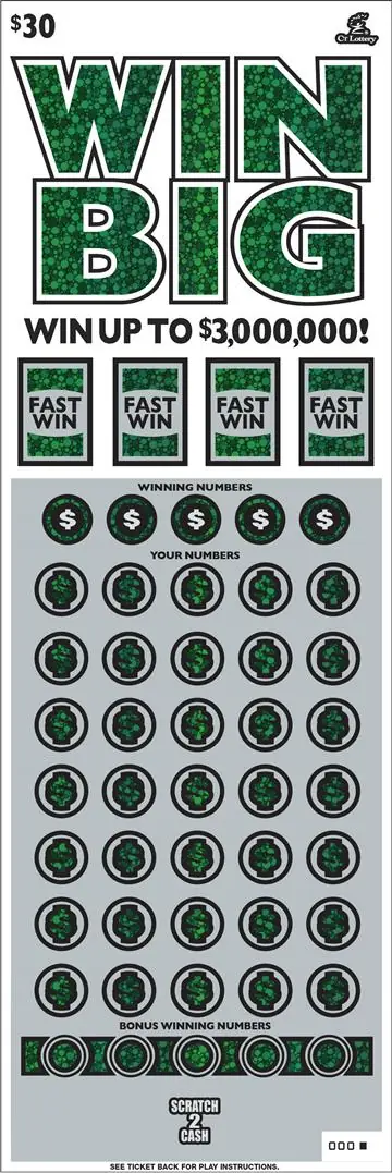 WIN BIG Connecticut scratch game ticket