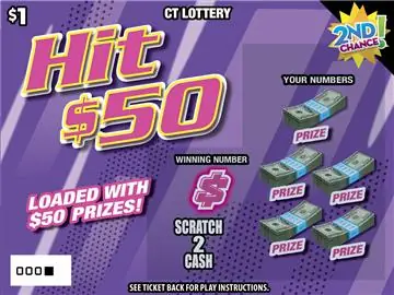 HIT $50 Connecticut scratch game ticket