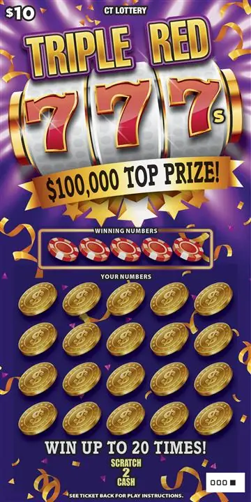TRIPLE RED 777S Connecticut scratch game ticket