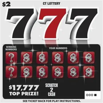 777 Connecticut scratch game ticket