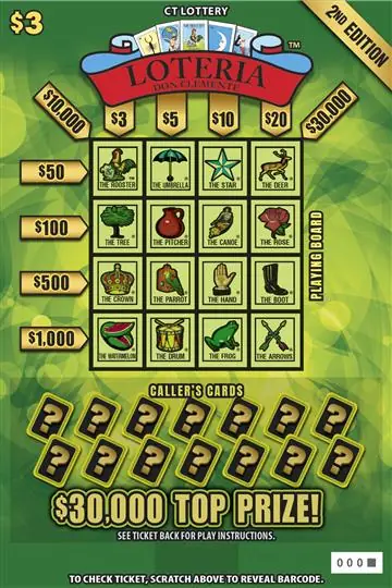 LOTERIA 2ND EDITION Connecticut scratch game ticket