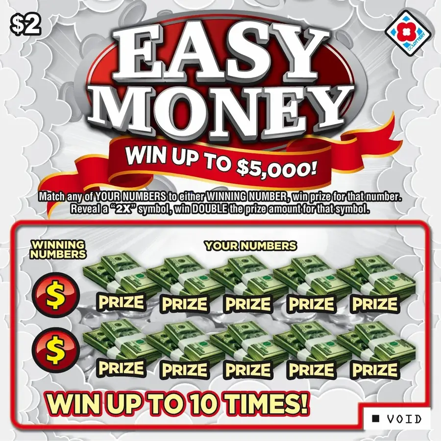 Easy Money District of Columbia scratcher ticket