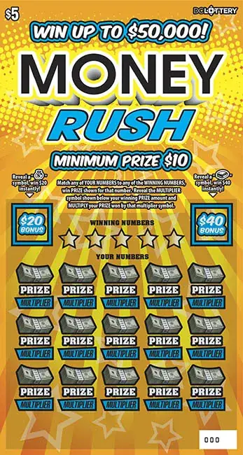 Money Rush District of Columbia scratcher ticket
