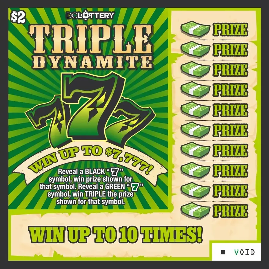 Triple Dynamite 777 District of Columbia scratcher ticket