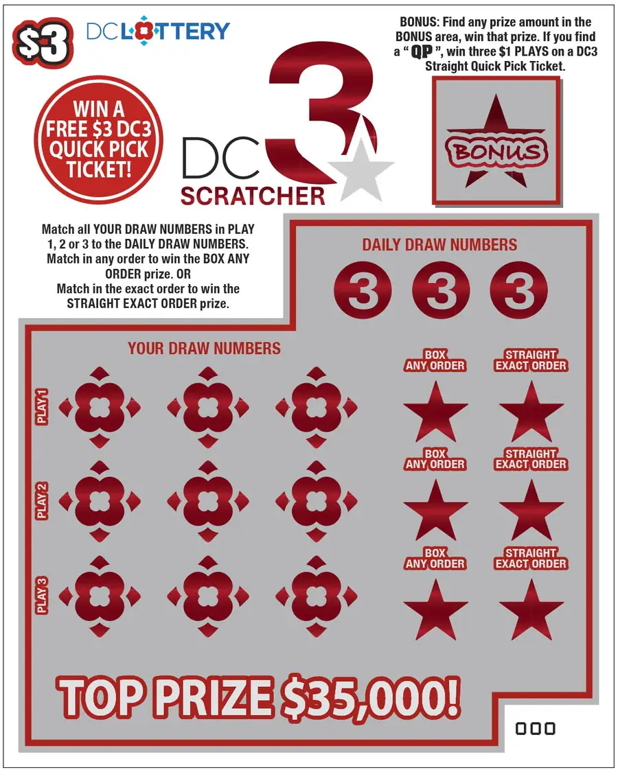 DC 3 Scratcher District of Columbia scratcher ticket