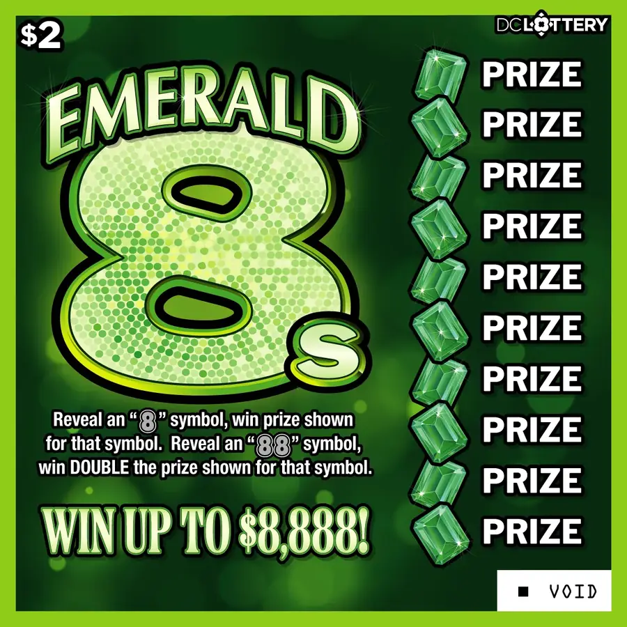Emerald 8s District of Columbia scratcher ticket