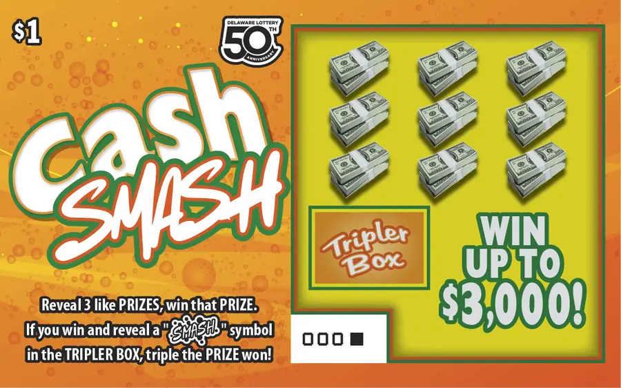 Cash Smash Delaware instant game ticket