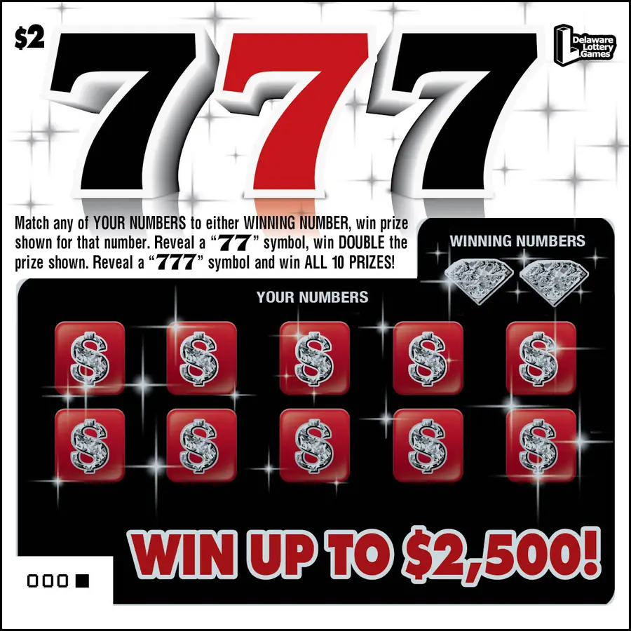 777 Delaware instant game ticket