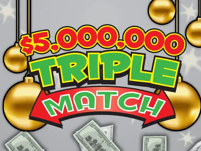 $5,000,000 Triple Match Florida scratch-off ticket