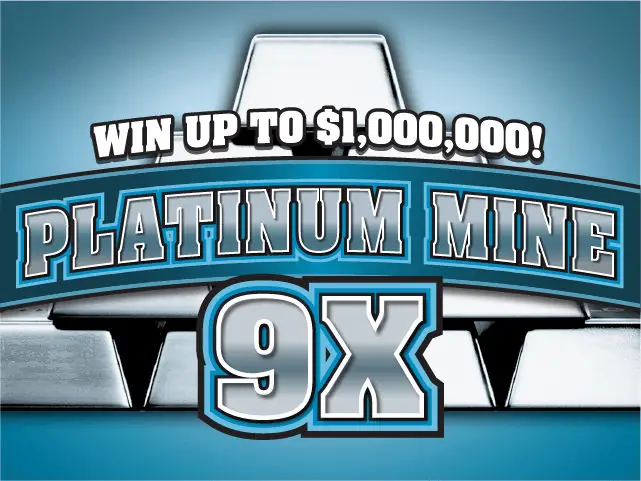 PLATINUM MINE 9X Florida scratch-off ticket