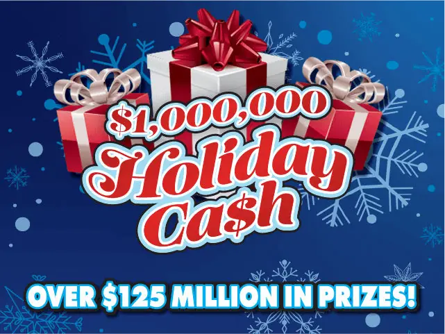 $1,000,000 HOLIDAY CA$H Florida scratch-off ticket