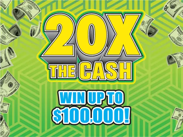 20X THE CASH Florida scratch-off ticket