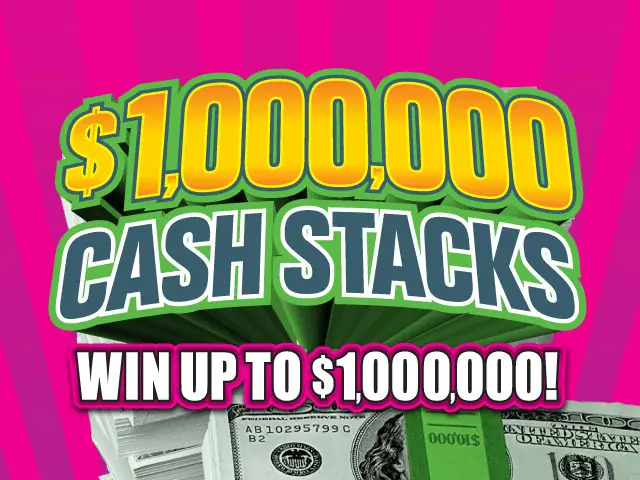 $1,000,000 Cash Stacks Florida scratch-off ticket