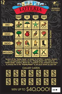 LOTERIA Georgia scratcher ticket