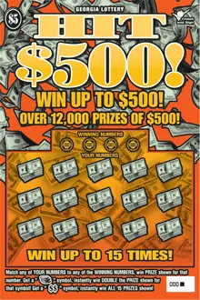 HIT $500! Georgia scratcher ticket