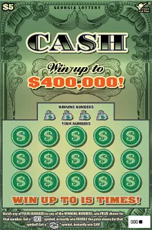 CASH Georgia scratcher ticket