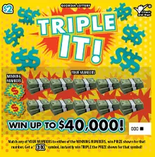 TRIPLE IT! Georgia scratcher ticket