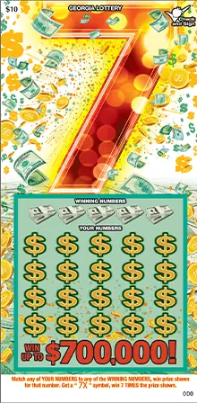 7 Game Georgia scratcher ticket
