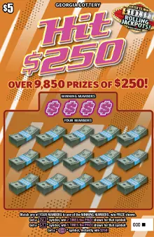 Hit $250 Georgia scratcher ticket