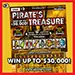 Pirate's Treasure Iowa scratch game ticket