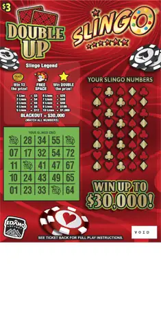 Double Up Slingo Idaho scratch game ticket