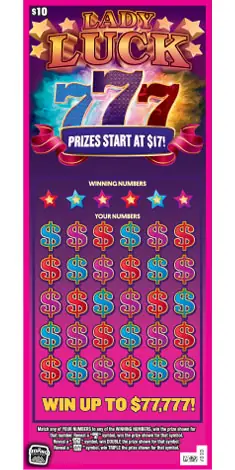 Lady Luck 777 Idaho scratch game ticket