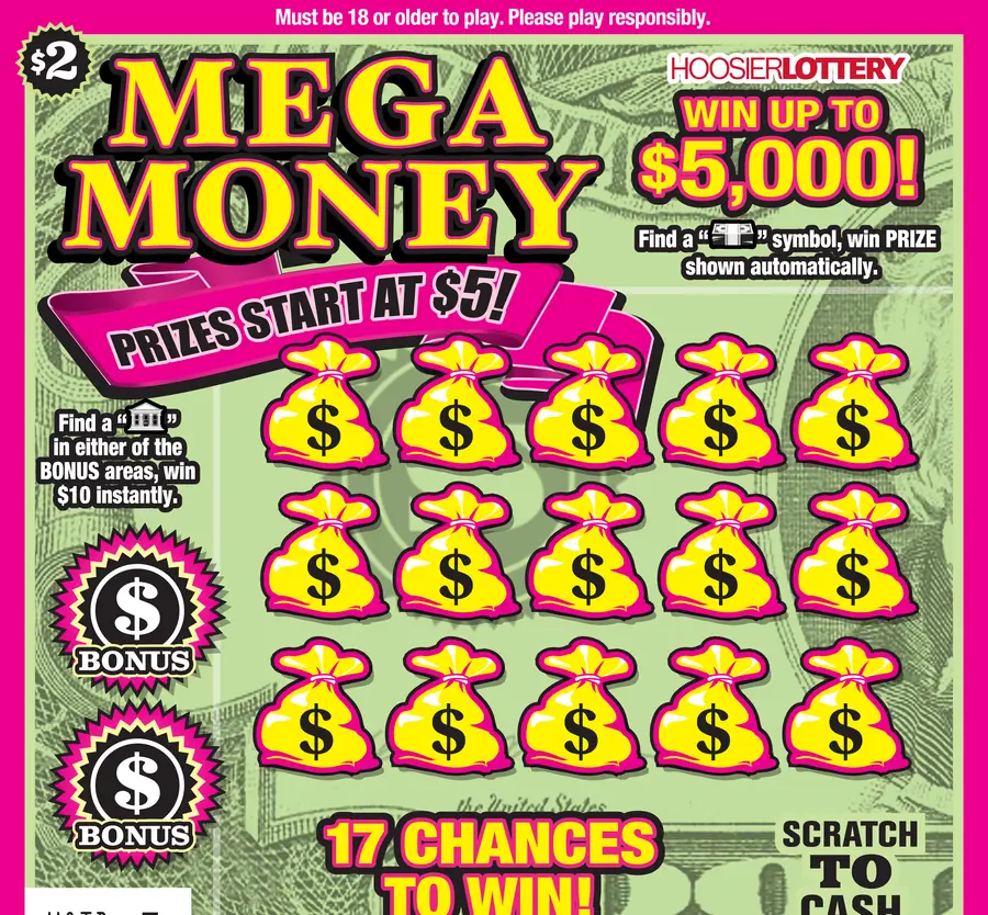 MEGA MONEY Indiana scratch-off ticket