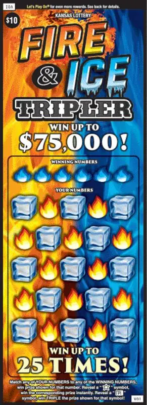 Fire & Ice Tripler Kansas scratch ticket ticket