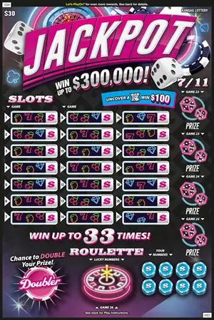 Jackpot Super Ticket Kansas scratch ticket ticket