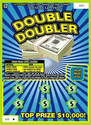 Double Doubler Kansas scratch ticket ticket