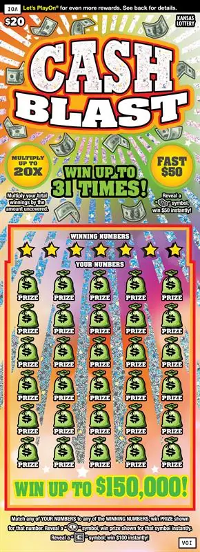 Cash Blast Kansas scratch ticket ticket