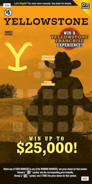 Yellowstone Kansas scratch ticket ticket