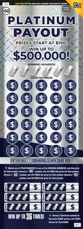 Platinum Payout Kansas scratch ticket ticket