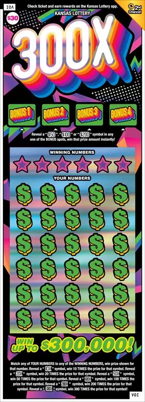 300x Kansas scratch ticket ticket
