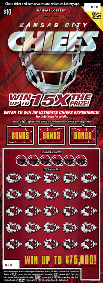 Kansas City Chiefs Kansas scratch ticket ticket
