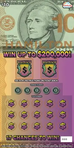 Hamilton Kentucky scratch-off ticket