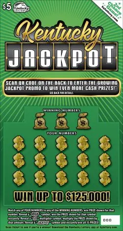 Kentucky Jackpot Kentucky scratch-off ticket