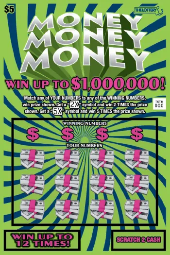 Money Money Money Massachusetts scratch ticket ticket