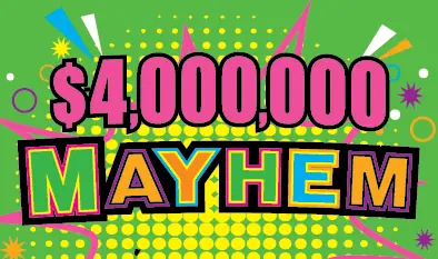 $4,000,000 Mayhem Massachusetts scratch ticket ticket