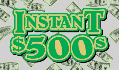 Instant $500s Massachusetts scratch ticket ticket