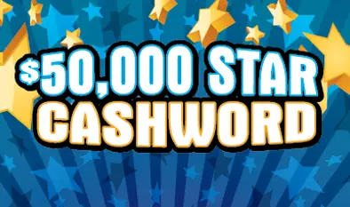 $50,000 Star Cashword Massachusetts scratch ticket ticket